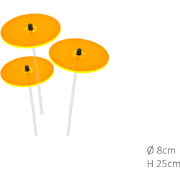 3 stuks! Zonnevangers Geel klein 25x8 cm Cazador Del Sol
