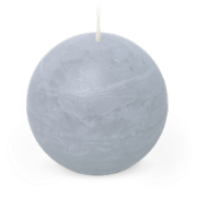 Rustiek Kaars Bol 80mm-lichtblauw
