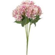 Kunstbloem hortensia 47 cm, lichtpaars