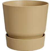 Greenville round 16cm goudkleurig zand bloempot elho