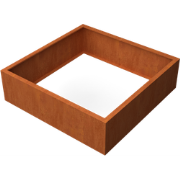 Artesa Rechthoekige plantenbak cortenstaal L140 x B140 x H40 cm zonder...