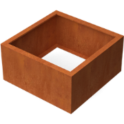 Artesa Rechthoekige plantenbak cortenstaal L80 x B80 x H40 cm zonder b...