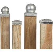 Paalornament Piramide 7,1 cm verzinkt Tuindeco