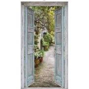 Tuindoek deur steeg 170x90cm