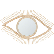 SOYOPA - Wandspiegel - Lichte houtkleur  - Bamboehout