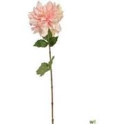 Dahliasteel l60 cm creme kunstbloem zijde nepbloem