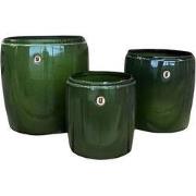 Pot met rand Groen M 25x26cm