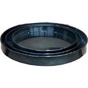 Schotel Cylinder Vibrant Grijs M 28x3,5cm