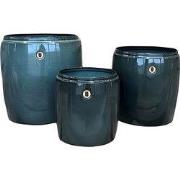 Pot met rand Grijs M 25x26cm