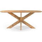 Benoa Eettafel Deens Ovaal Runa met Houten Onderstel 180