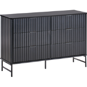 GLASTONBURY - Ladekast 6 lades - Zwart - MDF