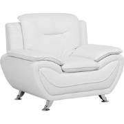 LEIRA - Fauteuil - Wit - Kunstleer