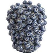 Light & Living - Vaas BERRIES - 15x14.5x17.5 cm - Blauw