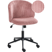 MILES - Bureaustoel - Roze - Corduroy