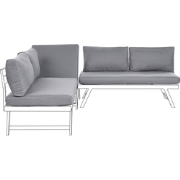 COCCORINO - Tuinkussen set van 7 - Donkergrijs - Polyester