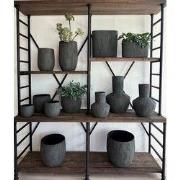 HS Potterie Vaas Avion Antraciet - cm