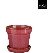 Pot schotel clint d13h11 cm roze