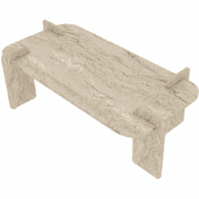 Rechthoekige Salontafel met afgeronde randen L120 cm RIVE