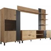 Meubella - Wandmeubel Austin - Eiken