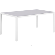 CATANIA  - Tuintafel - Lichtgrijs - 160 x 91 cm - Veiligheidsglas