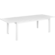 SKALOMA - Tuintafel - Wit - 180/240 x 90 cm - Aluminium