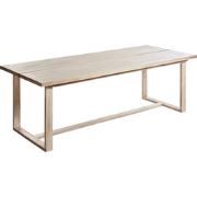 AZZANELLO - Tuintafel - Lichtbruin - 230 x 100 cm - Acaciahout