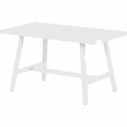 FRATTE - Tuintafel - Wit - Aluminium