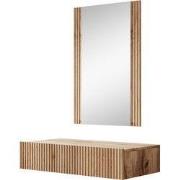 Meubella - Kaptafel Vintar - Eiken - 80 cm