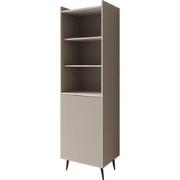 Meubella - Asty - Boekenkast - Beige - 52x41x180 cm