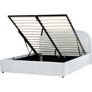 QUILLIEN - Bed opbergruimte - Lichtblauw - 140 x 200 cm - Polyester