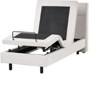 VICEROY - Eenpersoonsbed - Lichtbeige - 80 x 200 cm - Polyester