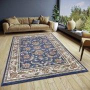 Klassiek vloerkleed - Reni Blauw/Crème - 57 X 90 CM