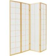 Fine Asianliving Japanse Kamerscherm B180xH180cm 4 Panelen Shoji