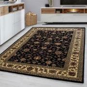 Marrakesh Nimrud Oosters Vloerkleed Zwart – Laagpolig Tapijt- 200x290 ...