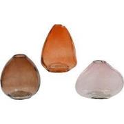 Vaas glas d9h10.5 cm a3 kerst