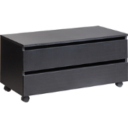 TERESINA - Badkamerkast op wieltjes - Zwart - MDP