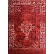 Istanbul Vintage - Laagpolig Vloerkleed - Retro Tapijt - Rood- 200x290...
