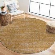 Relax Oslo - Laagpolig Vloerkleed - Rond - Modern Tapijt - Geel Goud- ...