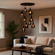 Industriële Glazen Highlight Cambio E14 Videlamp/Hanglamp - Zwart