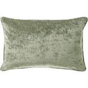 LEWY - sierkussen 30x50 cm - glansvelours - Green Milieu - groen