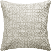 SHIVA - sierkussen 45x45 cm - bloemmotief - White Swan - wit