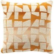 RIO - kussenhoes 45x45 cm - Golden Ochre - oranje, wit