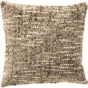 NORET - sierkussen 45x45 cm - chenille - Shitake - bruin