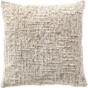 NORET - sierkussen 45x45 cm - chenille - beige