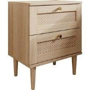 Meubella - Crimson - Nachtkastje - Eiken - 50x35x61 cm