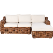 BRIATICO - Tuinbank - Gebroken wit - Rotan