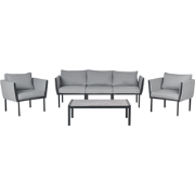 SKALA - Loungeset 5-zits - Donkergrijs - Staal