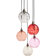 PABELLON - Hanglamp - Rood - Metaal/Glas