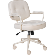 PARAMUS - Bureaustoel - Gebroken wit - Polyester