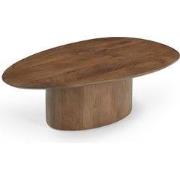 Salontafel Organisch Donkerbruin - 110cm - Nara